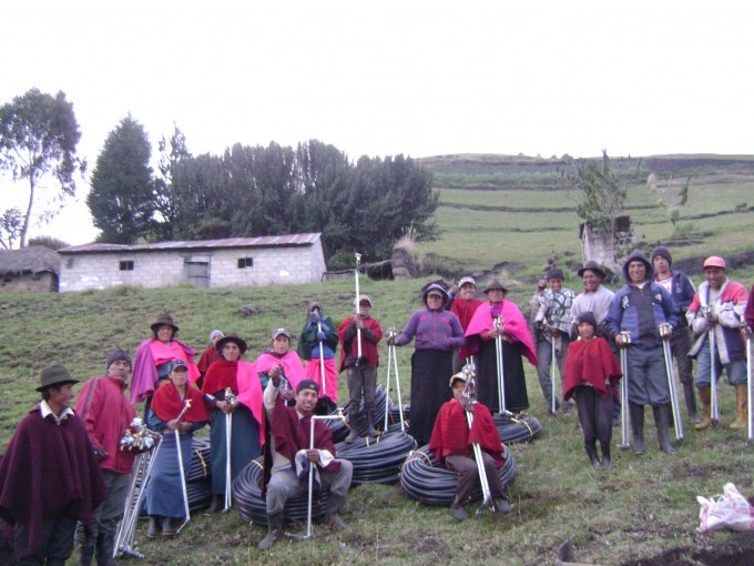 Sistema de riego en San José de Cagrín