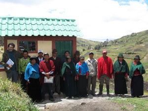 Einweihung der neuen sanitären Einrichtungen in San José de Cagrín