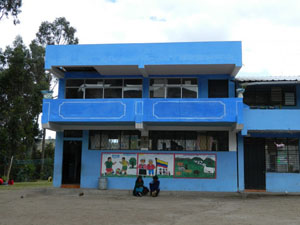 The classroom construction in Columbe Grande has been finished