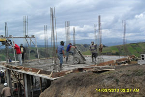Der Bau der Quesería in Esperanza schreitet voran