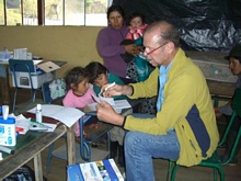 Visita a los niños de una familia numerosa