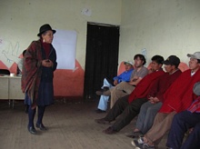 Rosa Guaman transmite su experiencia