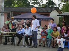 Alessandro Maliardi con le autorità durante la cerimonia ufficiale