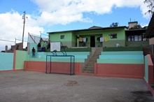 Stairs in Esperanza with happier colors