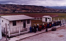 La gente esperando