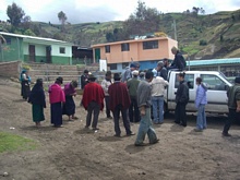 Group of volunteers leaving la Esperanza