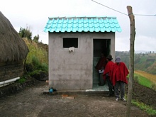 Il primo bagno in fase di completamento