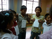 Uno dei giochi di ruolo realizzati con i bambini