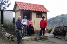 Pierino and Raul, during the inspection after the completion of the works of a bathroom