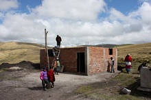 La cocina comunitaria en la comunidad de Toropamba