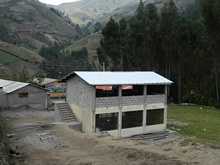 The school was built with local labor