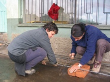 Monica e Giovanna dalla scuola materna al cantiere