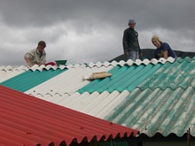 Volunteers at work