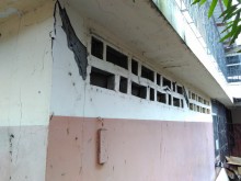 Damage caused to the school Juntos Venceremos Chone by the earthquake of 16 April