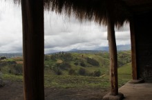 The beautiful view of Andean Mountains