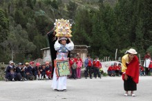 Los danzantes de Tigua fanno la loro presentazione