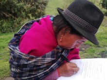 Firma de la acta de entrega y recepción