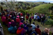 Molta gente di diversi villaggi ha assistito all'evento