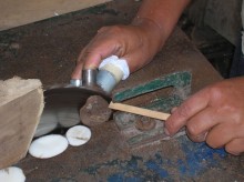 Fases de elaboración de las artesanias de tagua