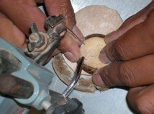 Fases de elaboración de las artesanias de tagua