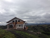 View from the outside of the cheese factory which is at 3 650 metres above see level