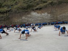 La nueva cancha garantizará un ambiente más saludable para las actividades escolares