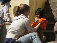Activities with the children of asylum