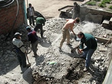 Destruyendo la vieja construcción