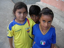 Partita a calcio Italia contro Ecuador